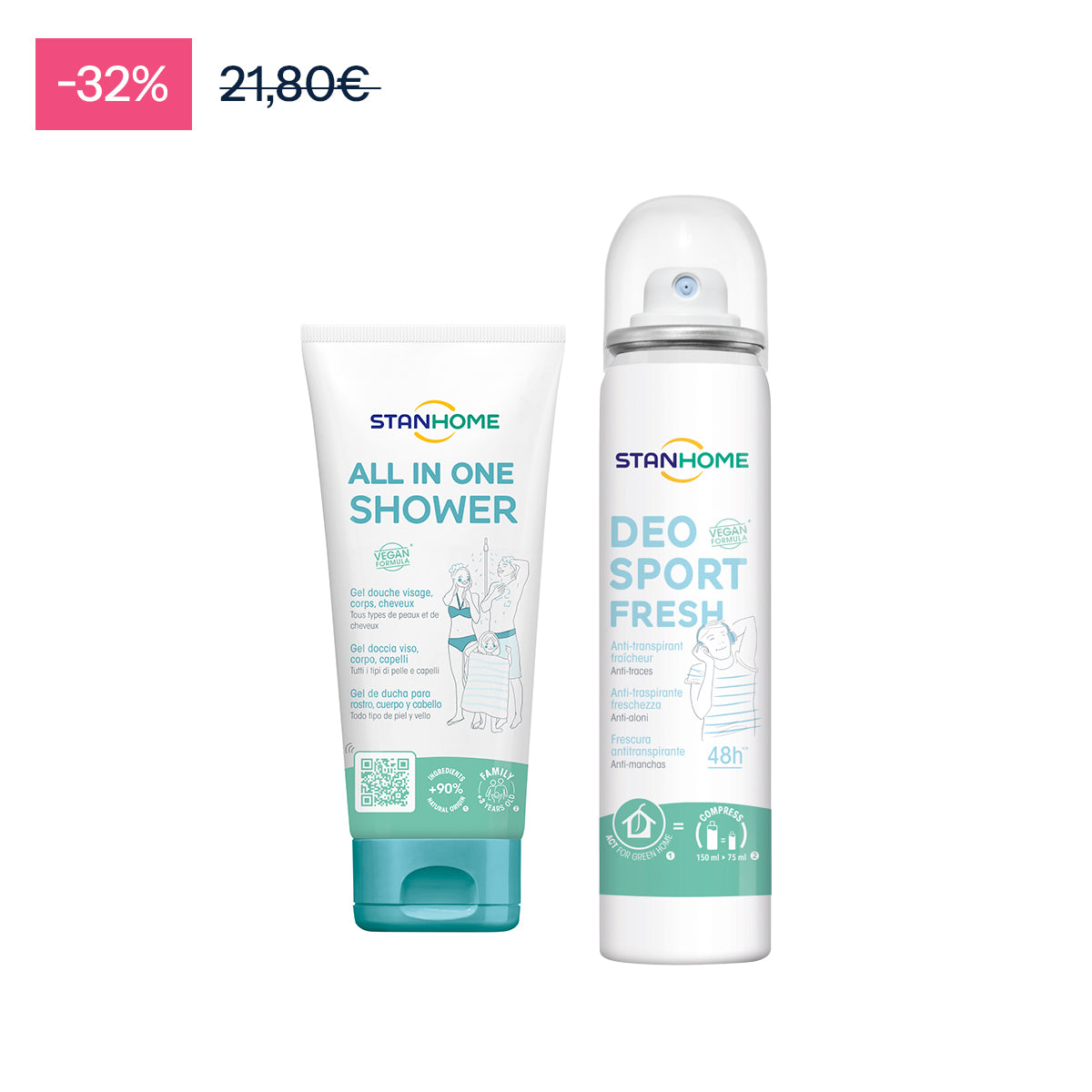 P195 XMAS DUO FIXE SHOWER+DEO SPORT